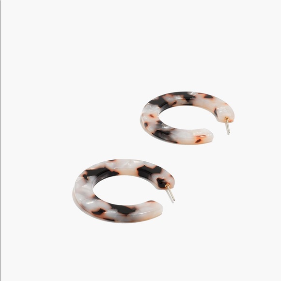 Madewell Jewelry - Madewell Acetate Hoop Earrings